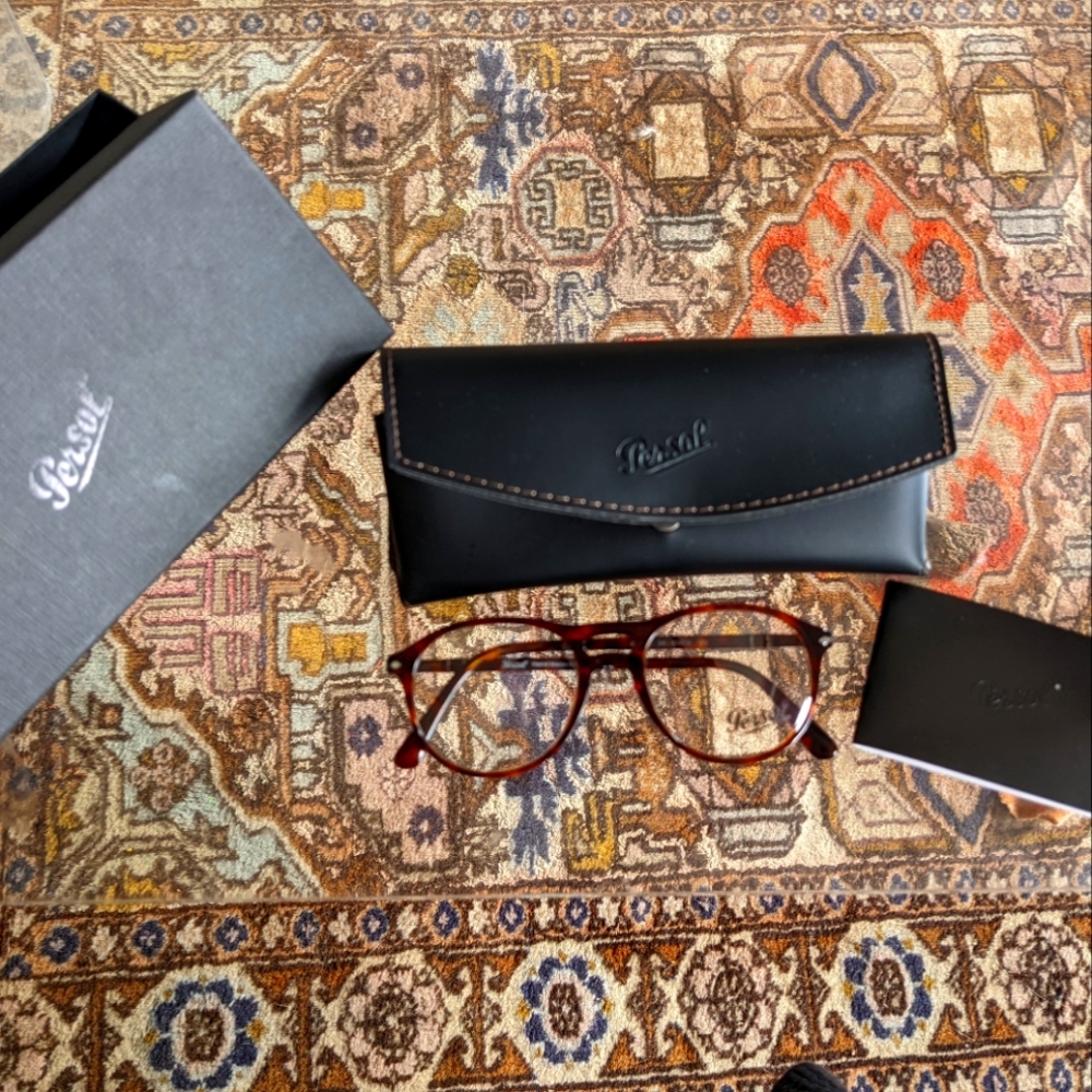 Persol Pilot Prescription Eyewear, Havana, 51mm. PO3202V